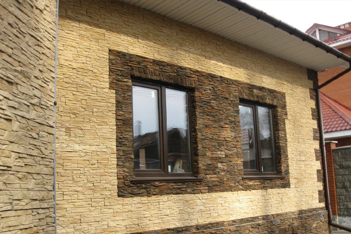 Отделка фасадным камнем