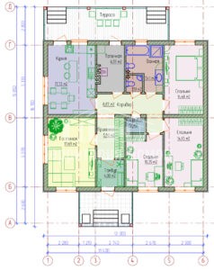 Планировка дома 007-35