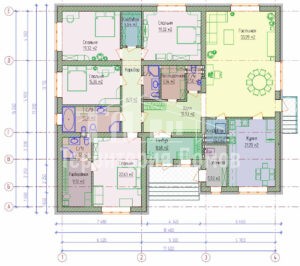 Планировка дома 106-21