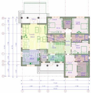 Планировка дома 106-28