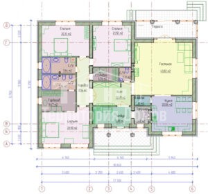 Планировка дома 106-28