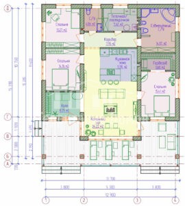Планировка дома 112-03