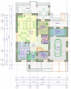 Планировка дома 130-01