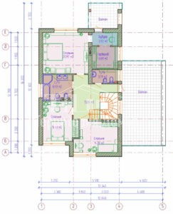 Планировка дома 130-01