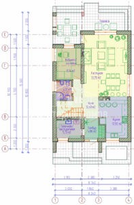 Планировка дома 130-06