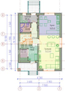Планировка дома 154-02