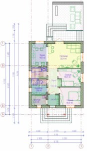 Планировка дома 155-02