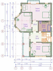 Планировка дома 177-01