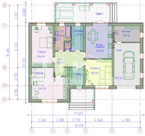 Планировка дома 228-03