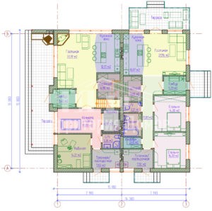 Планировка дома 234-01