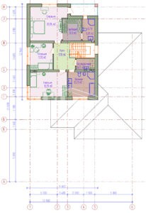 Планировка дома 250-01