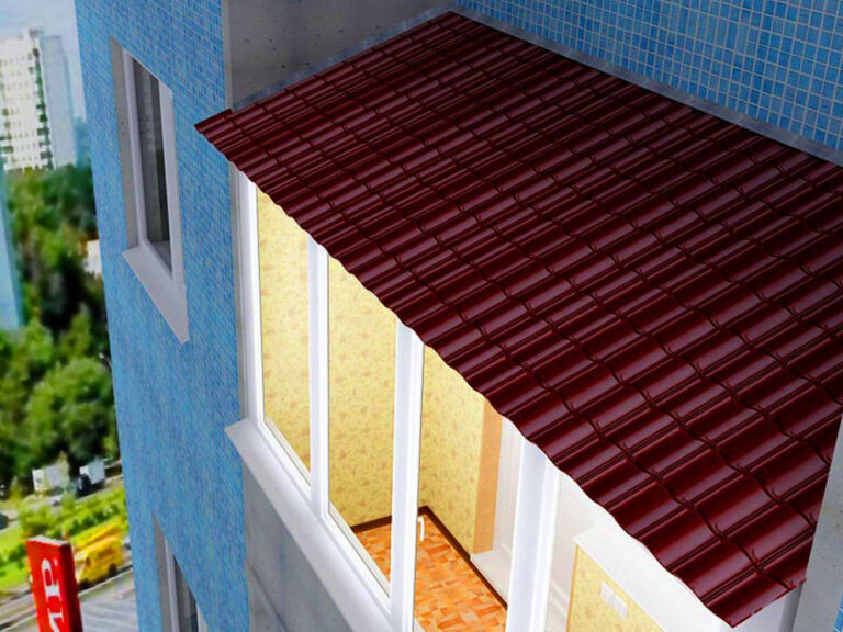 Ремонт крыши балкона