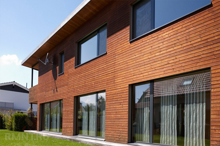 Деревянный вентфасад