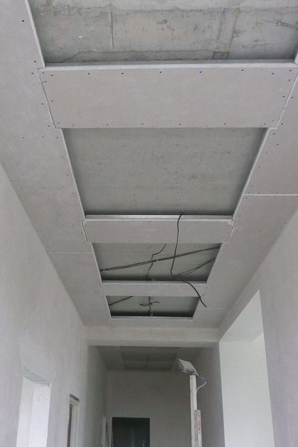 Монтаж потолков из ГКЛ